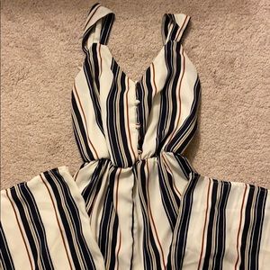 Striped Jumpsuit